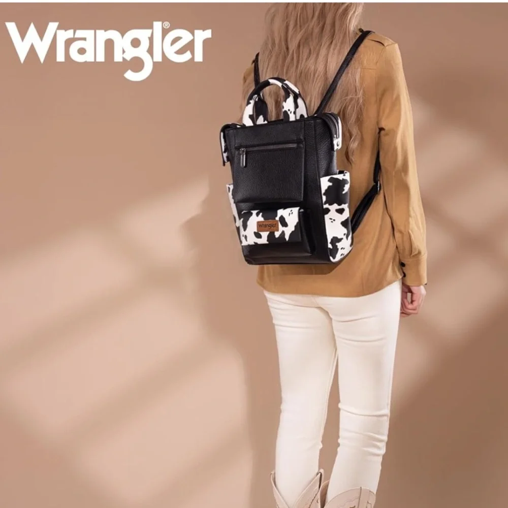 Wrangler cow print Backpack
